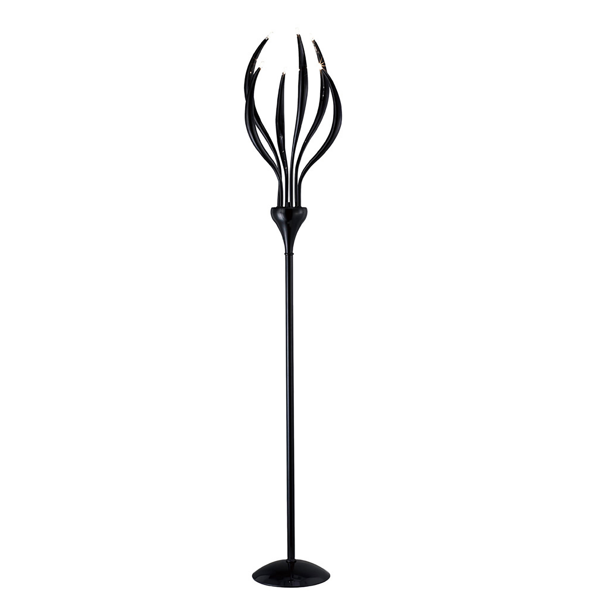 IL30164  Llamas 176cm Floor Lamp 6 Light Black